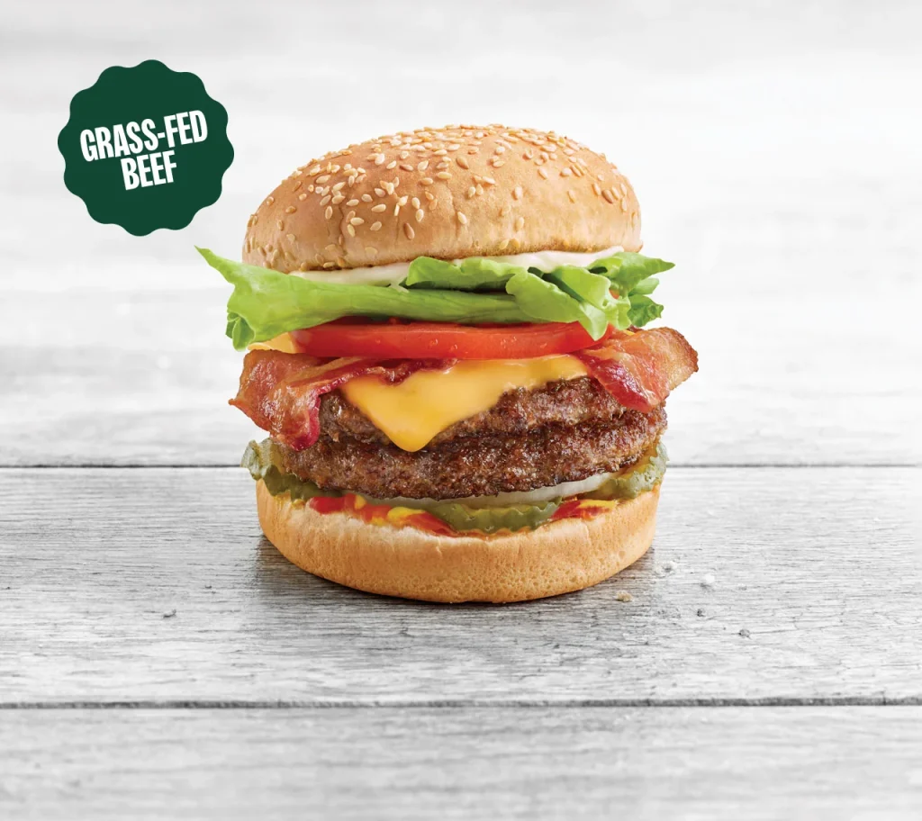 Double Teen® Burger 1 The A&W Double Teen Burger is priced at $4.99